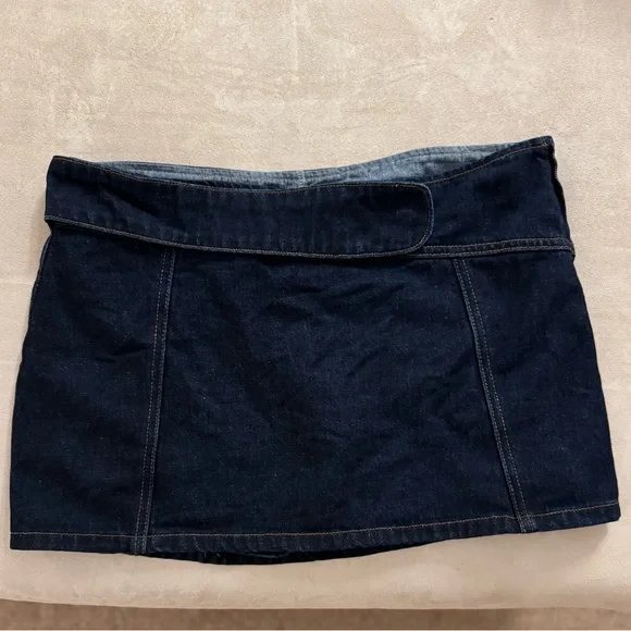 Meshki Denim Micro Mini Skort - Picture 4 of 8